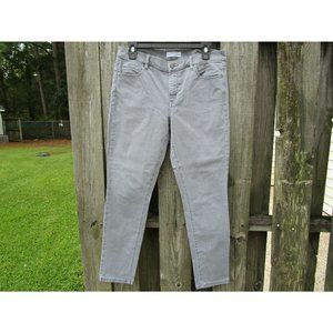 Ann Taylor LOFT Women's Modern Skinny Crop Jeans Sz 29/8 Gray Mid Rise